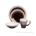 Nouveau design Glazed Luxurry Gift 16pc Stoneware